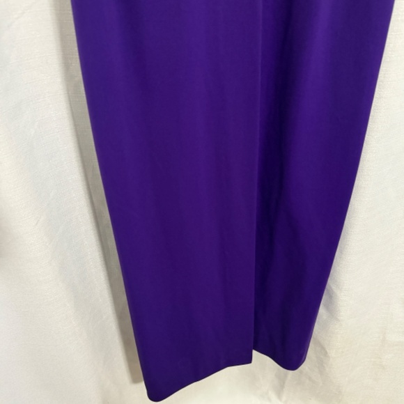Vintage 60's Lou Ette Purple Keyhole Open Front Maxi with Micro Shorts Size M - Picture 5 of 15